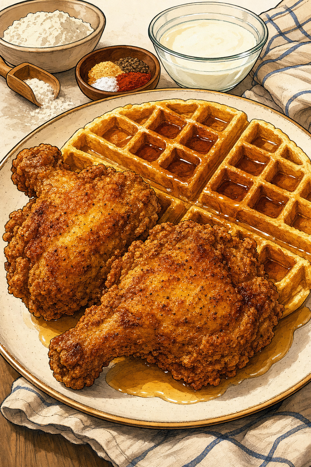 Chicken and Waffles