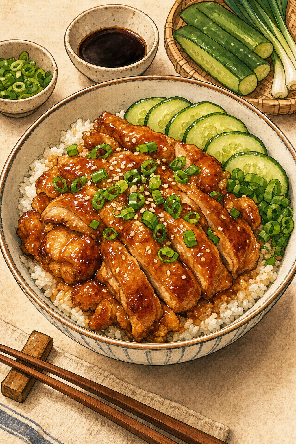 Chicken Teriyaki Donburi