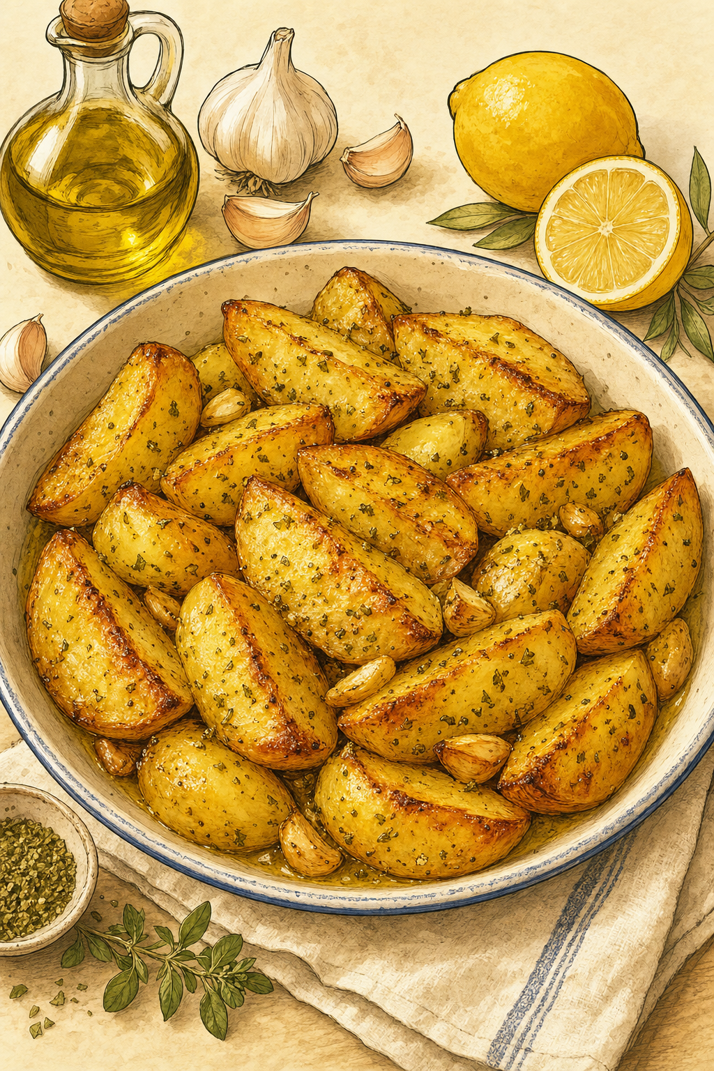 Greek Lemon Potatoes
