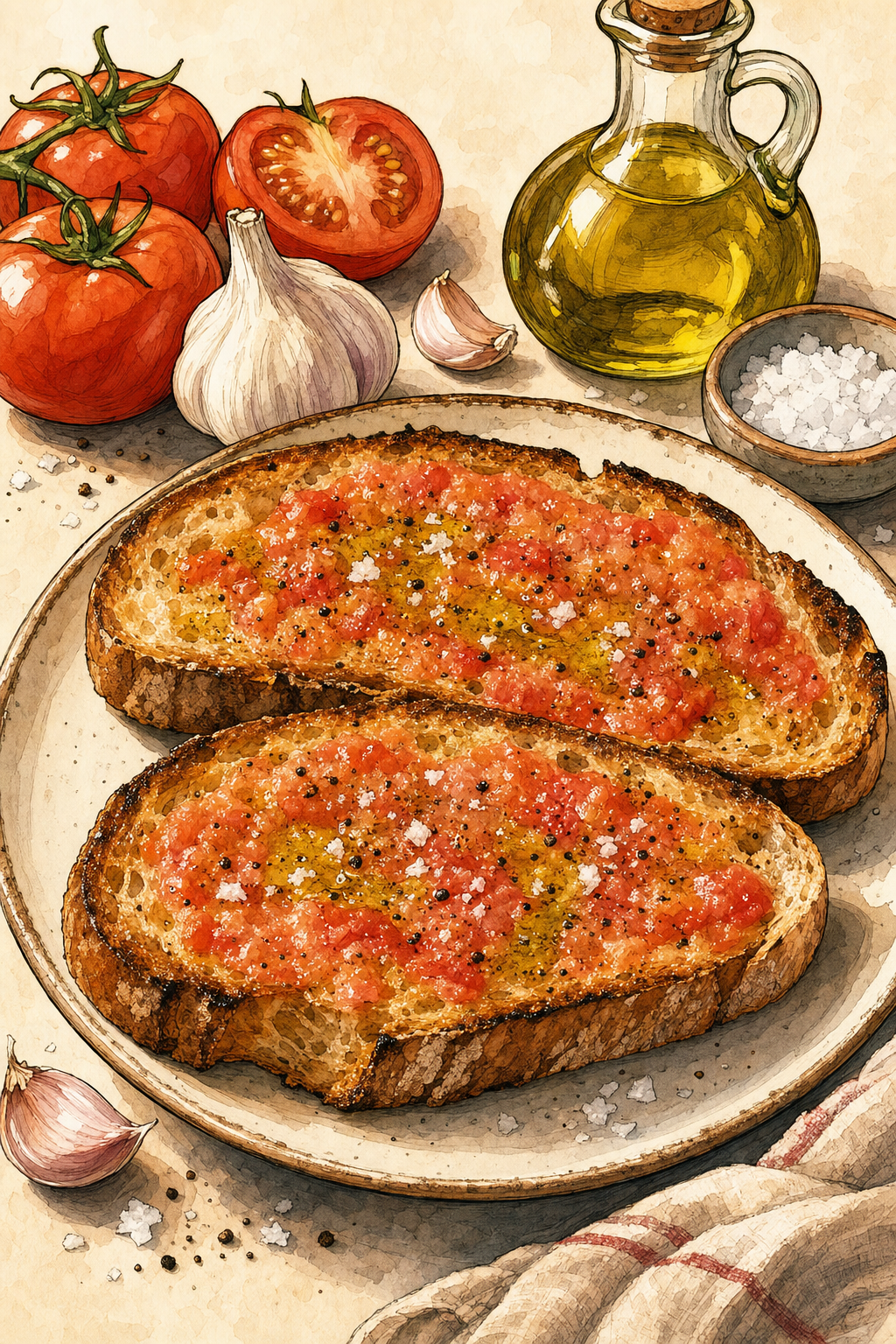 Pan con Tomate